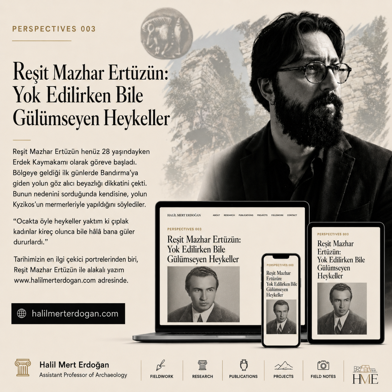 Reşit Mazhar Ertüzün: Yok Edilirken Bile Gülümseyen Heykeller başlıklı Perspectives 003 görseli