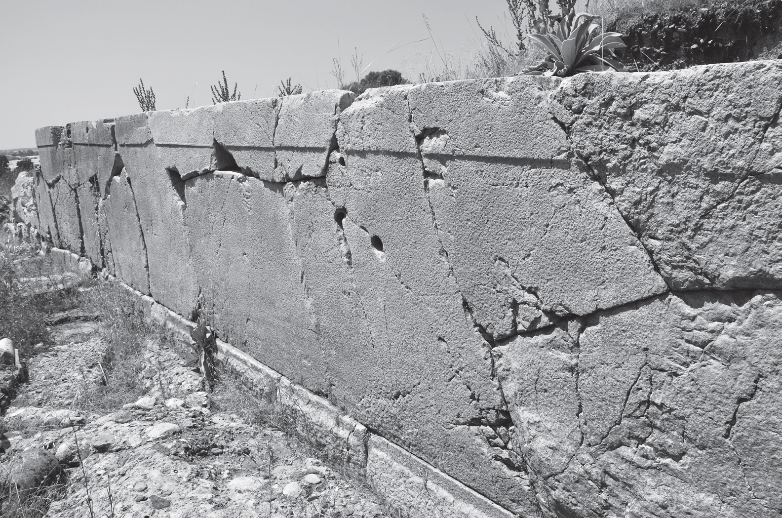 Ancient masonry wall