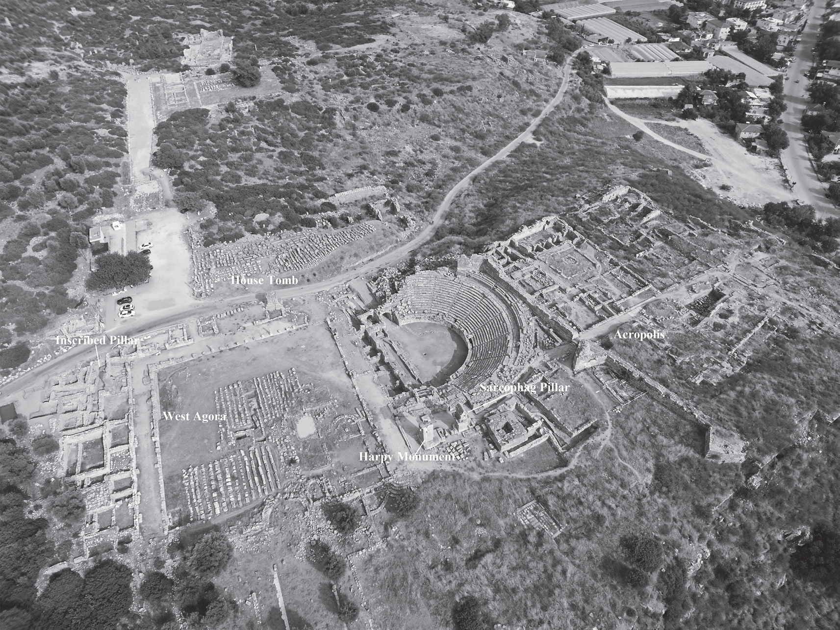 Aerial view of Xanthos
